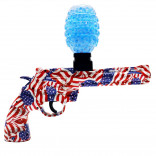 PISTOLA ELÉTRICA ARMINHA BOLINHAS DE GEL COMPLETO ORBS ORBEEZ VERMELHA LEAO 1390 V